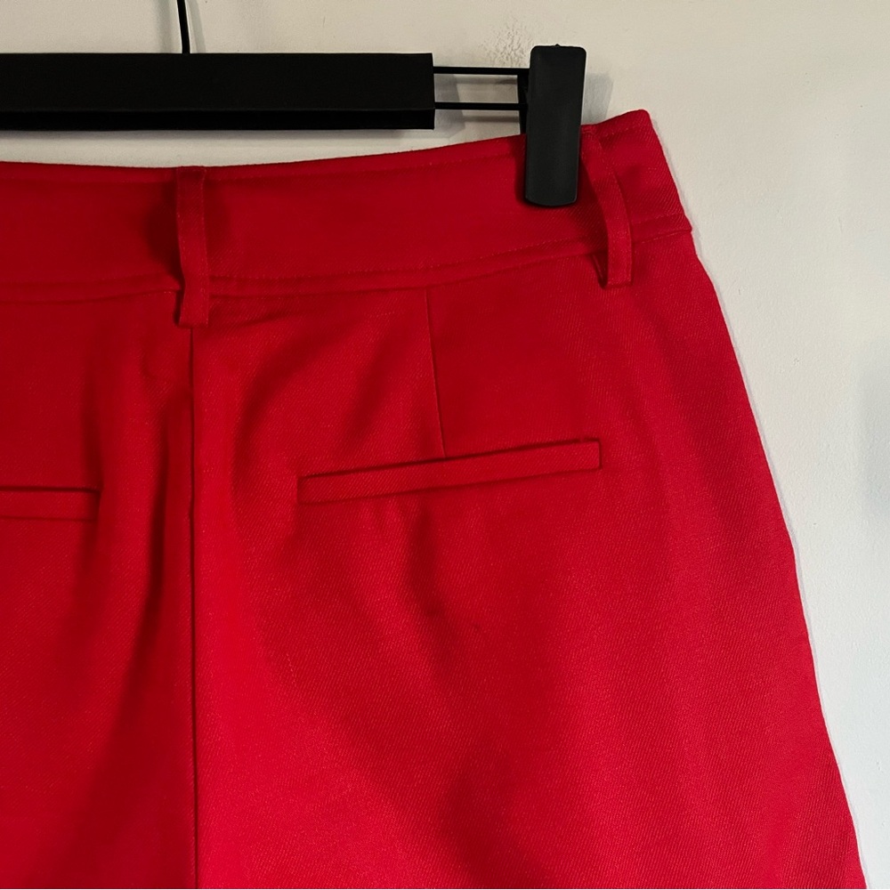 NEW J Crew Remi Short in Stretch Linen Blend Red Size 0 $98 Retail and Sold Out - Picture 9 of 12